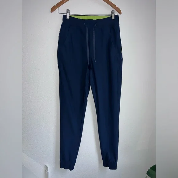 Birddogs women Joggers Size S Navy Drawstring Pockets Boom - Picture 2 of 7